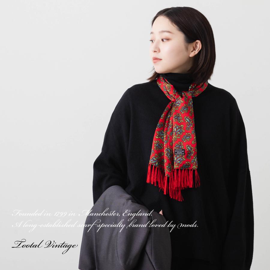 Tootal Scarf Vintage ユニセックス ピュアシルク スカーフ Tootal Scarf Vintage ユニセックス ピュアシルク スカーフ