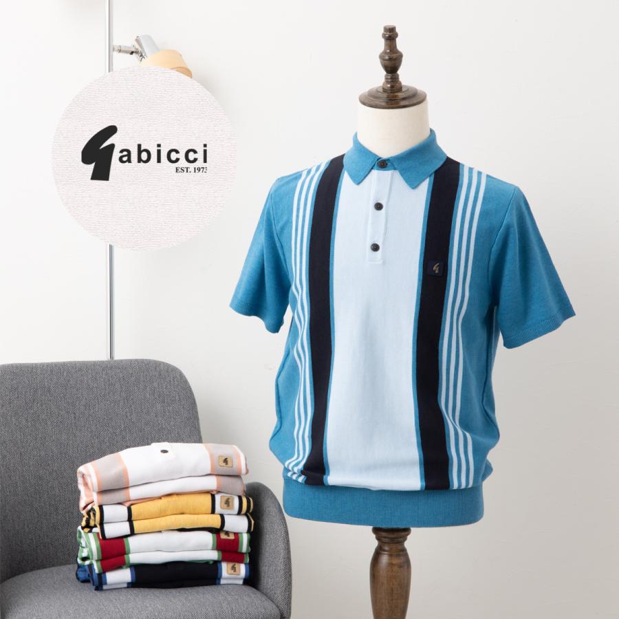 Gabicci（ガビッチ） メンズ ポロシャツ 半袖 ニットポロ フローラル