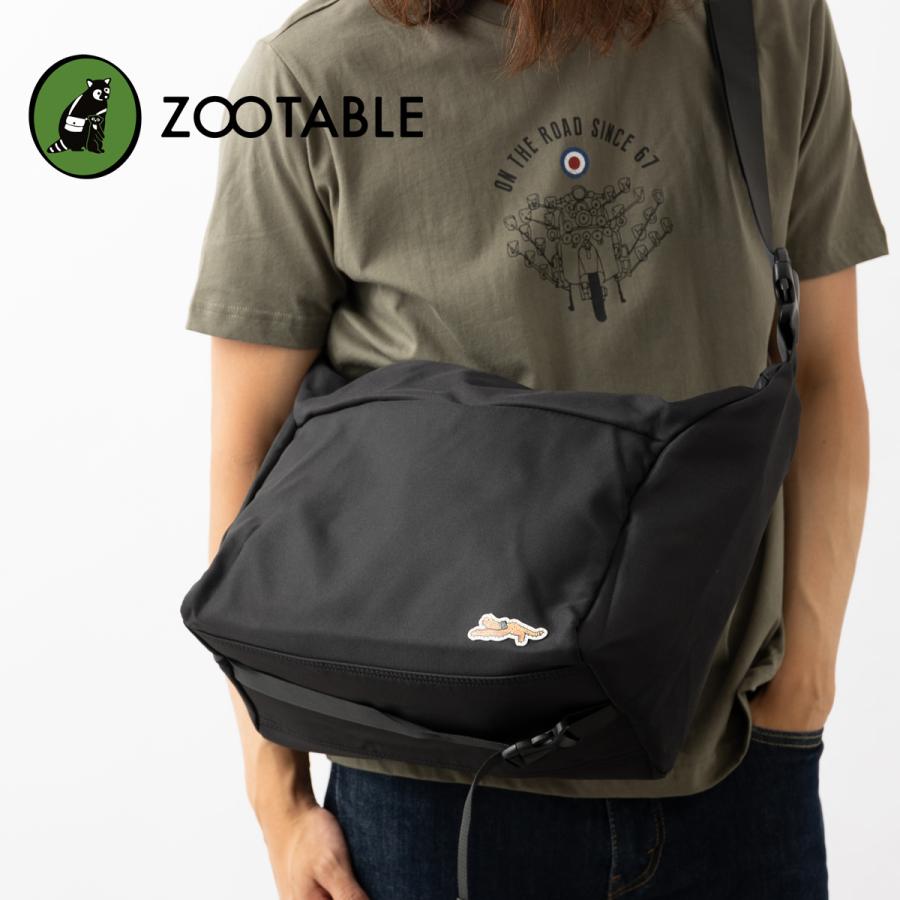 ズータブル ZOOTABLE ショルダーバッグ ブラック ミドルサイズ