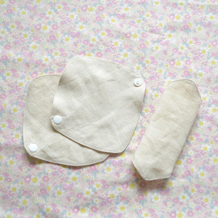 格安店 ヘンプ100％ 布ライナー おりものシート 無染色 無漂白