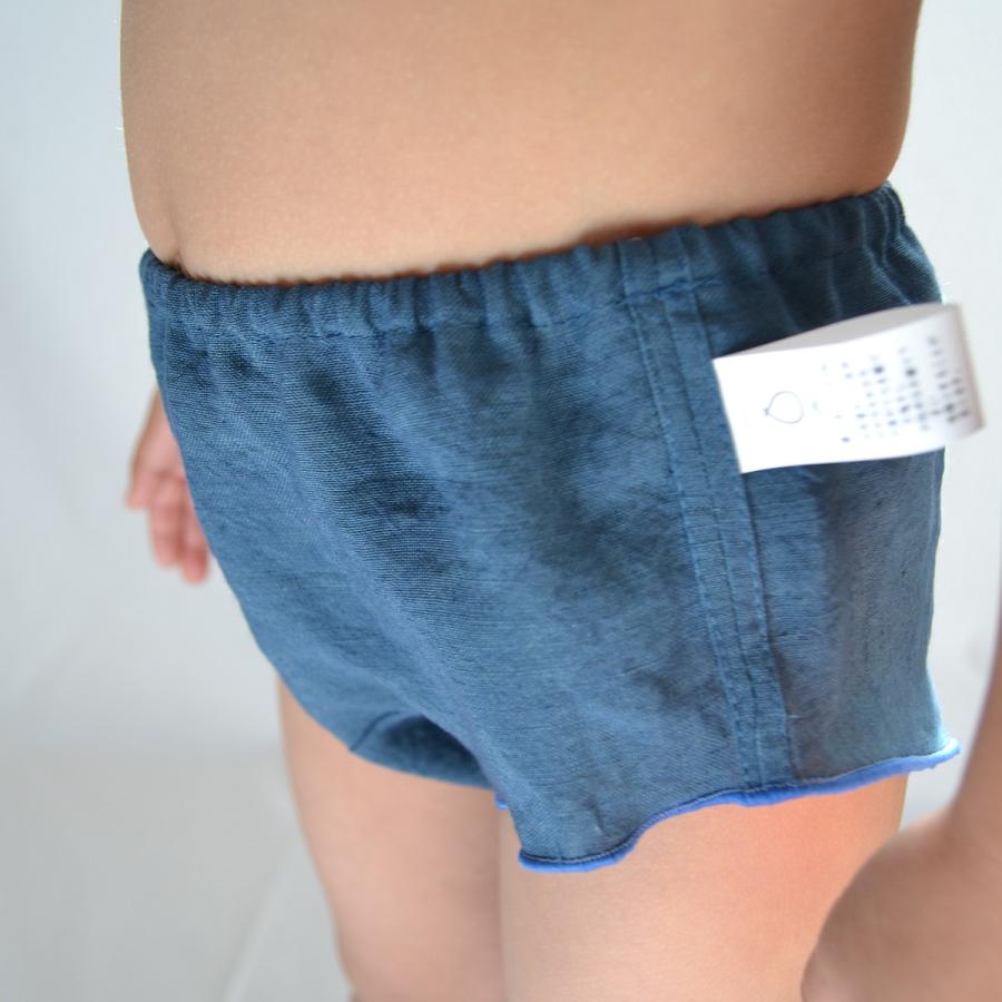 送料無料【3枚組】こども用ふんどしパンツ リネン100% ボクサータイプ