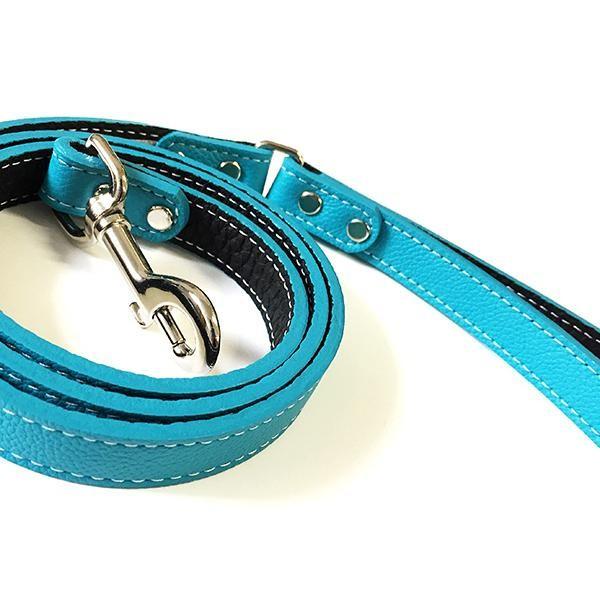 Auburn Leathercrafters トスカーナ本革リード 120cm×2.0cm ターコイズ 16326 