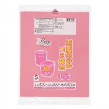 買い誠実 ジャパックス プロジェクト室内用ポリ袋10L S ピンク 20枚×50冊 PR20 ゴミ袋、ポリ袋、レジ袋