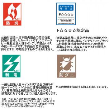 川島織物セルコン ユニットラグ コールロワ6枚入り UR2224 GR 