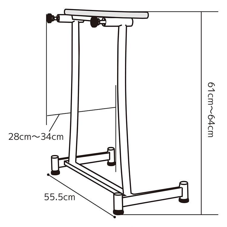 トイレ用簡易手すり トイレ用 簡易手すり 簡単設置 玄関 寝室 耐荷重 100kg 軽量 置楽（お