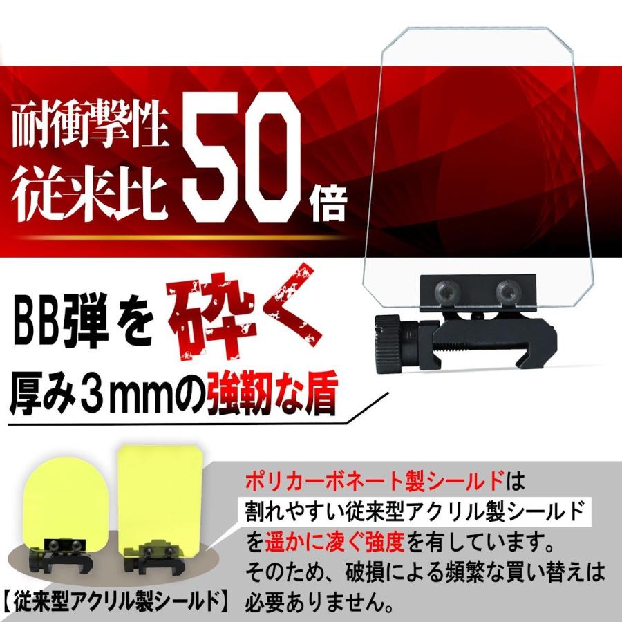 スコープシールド サバゲー エアガン カスタム パーツ ポリカーボネート製 ドットサイト 保護 強度50倍 SCOPESHIELDPC