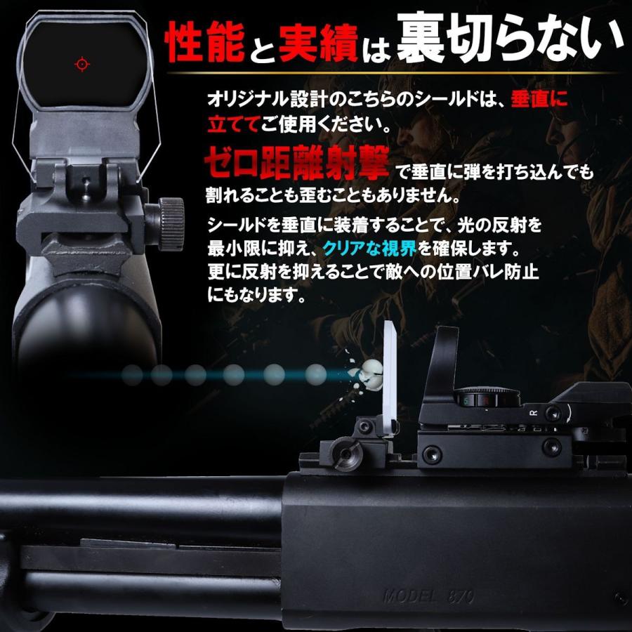 スコープシールド 小型 サバゲー エアガン カスタム パーツ ポリカーボネート製 ドットサイト 保護 強度50倍｜ukiukiwakuwakushop｜05