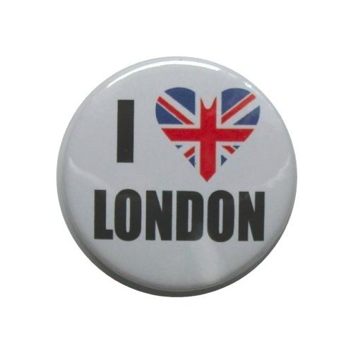 I Love London UJ アイ ラブ ロンドン 缶バッジ YCB213 London ストリート マーケットから イギリス直輸入 | 