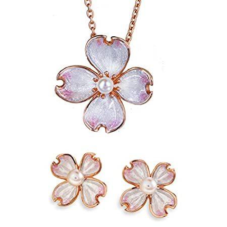 人気ブランド 海外から日本未入荷の人気アイテムを直輸入 特別価格stauer プリムローズフラワーネックレスとイヤリングセット好評販売中 レディース レディースアクセサリー