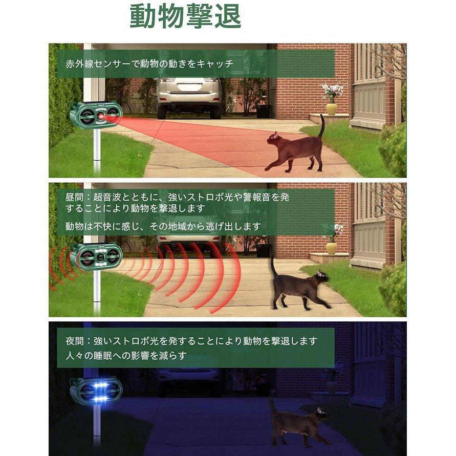 経典 改良版 猫よけ対策 超音波 スズメ撃退 ネズミ コウモリよけ対策 鳩よけ対策 糞被害対策 赤外線センサー ソーラー充電 Sectorplanachterhoek Nl