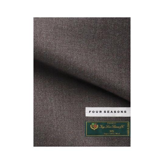 【スーツスクエア】メンズ スーツ 3つボタン Loro Piana 365 無地 TR27 ブラウン系の画像