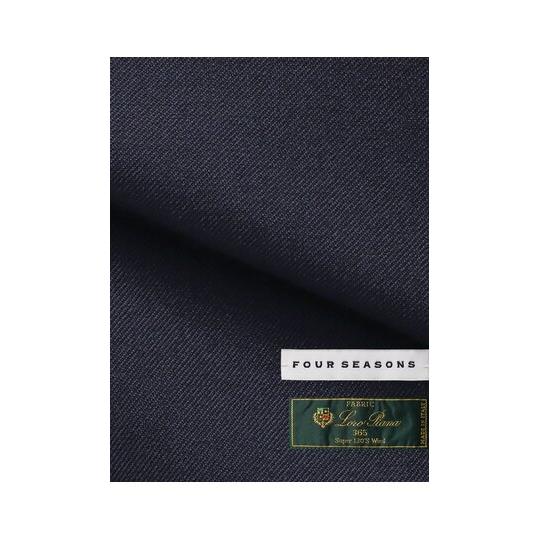 【スーツスクエア】メンズ スーツ 3つボタン Loro Piana 365 無地 TR27 ネイビー系の画像