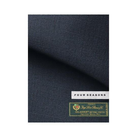 【スーツスクエア】メンズ スーツ 3つボタン Loro Piana  ZELANDER グレンチェック TR27 ネイビー系の画像