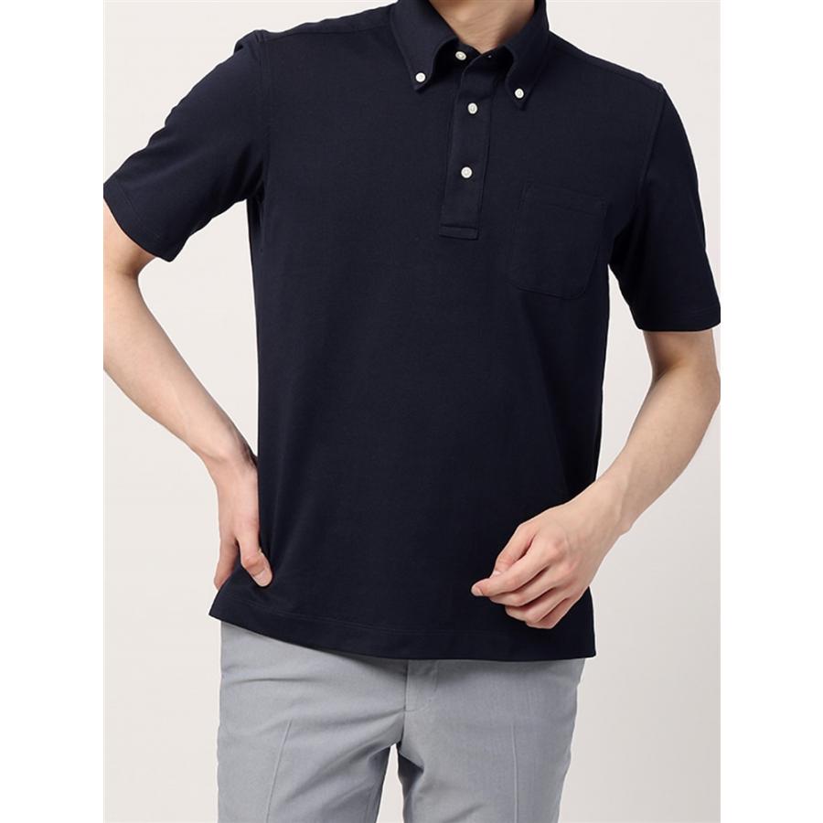 ポロシャツ メンズ ウォッシャブル We Suit You コットン鹿の子 ボタン ポロシャツ メンズ ウォッシャブル We Suit You コットン鹿の子 ボタン