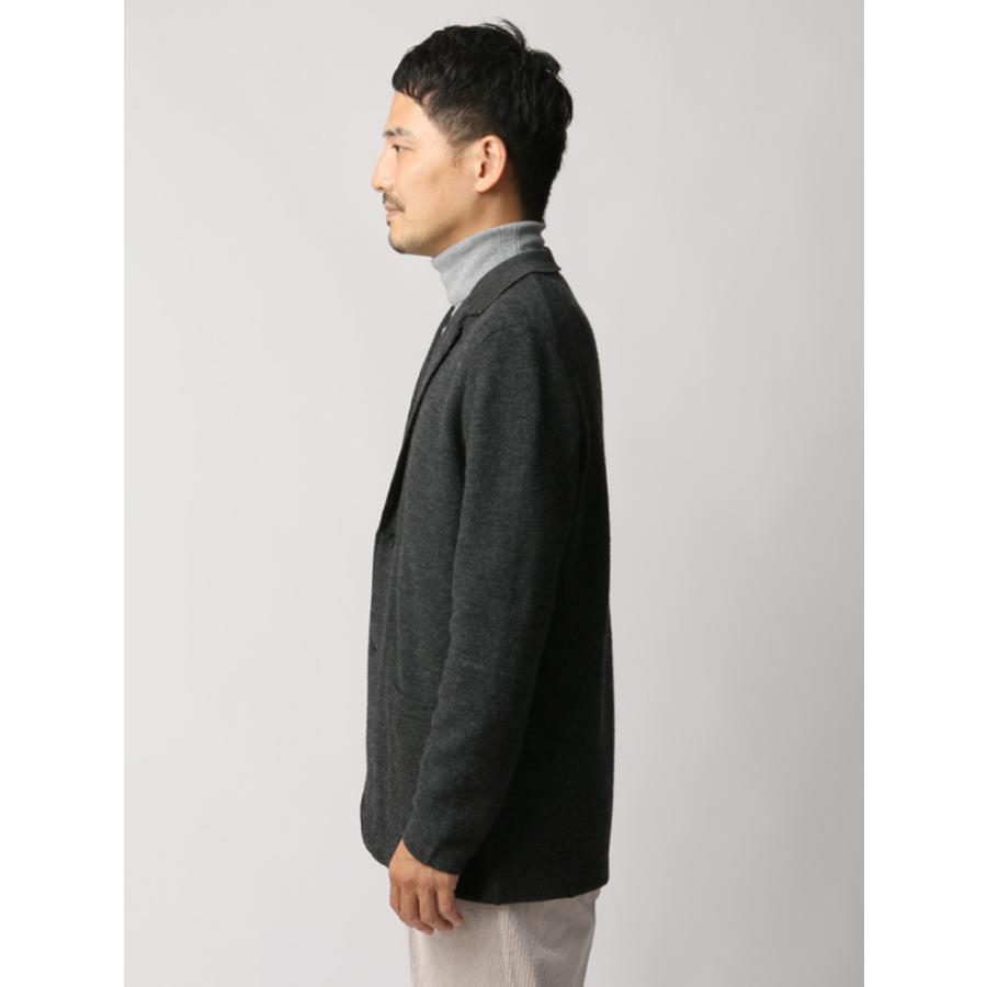 ジャケット カジュアル メンズ 秋冬 Etonne ウールガーター編みニットジャケット ミディアムグレー ザ スーツカンパニーpaypayモール店 通販 Paypayモール