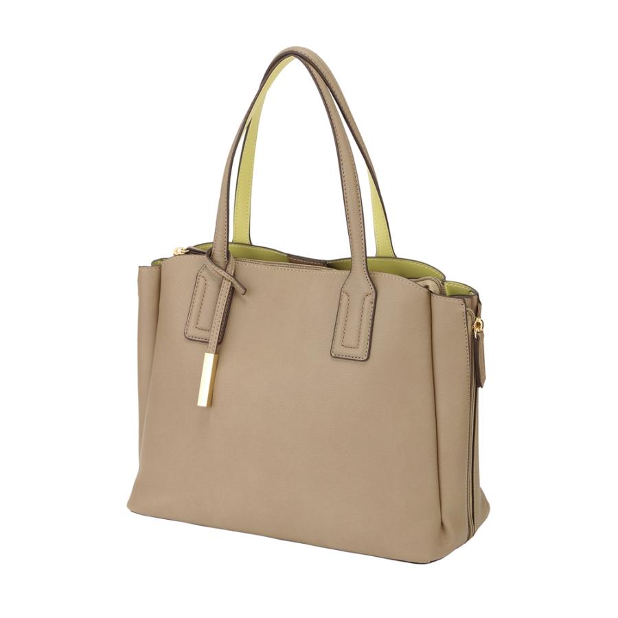 Destyle フェイクレザー チャームバイカラートートバッグ グレージュ 色柄コード Gy ザ スーツカンパニーpaypayモール店 通販 Paypayモール