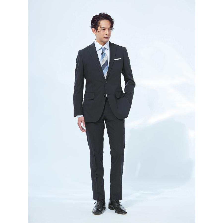 【スーツスクエア】新品 スーツ ウォッシャブル ストレッチ ピンストライプ SUIT SQUARE（スーツスクエア） 【スーツスクエア】メンズ 冷たい