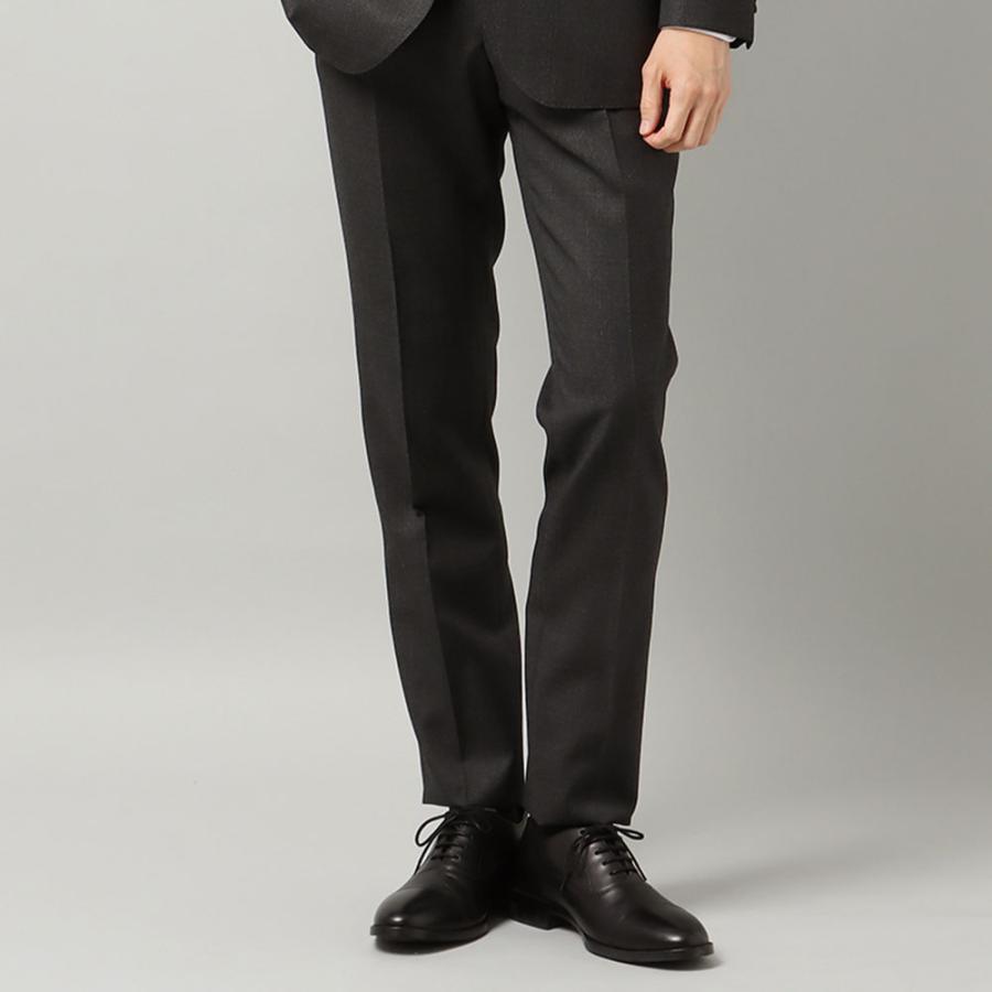 ほぼ新品 SUIT SELECT 薄チェック柄 ダークグレー スーツ SUIT SQUARE（スーツスクエア） 【スーツスクエア】メンズ スーツ 2つ