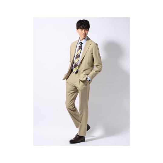 アーバンブランシュ　ベージュ スーツ ジャケットパンツセット ジャケット ベスト パンツの3点セット* ブラウン系 ベージュ