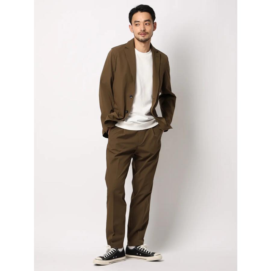 【極美品】現行 近年 スーツスクエア パンツスーツ ノーカラー 上下セット 茶 SUIT SQUARE（スーツスクエア） 【スーツスクエア】メンズ PERFORMANCE