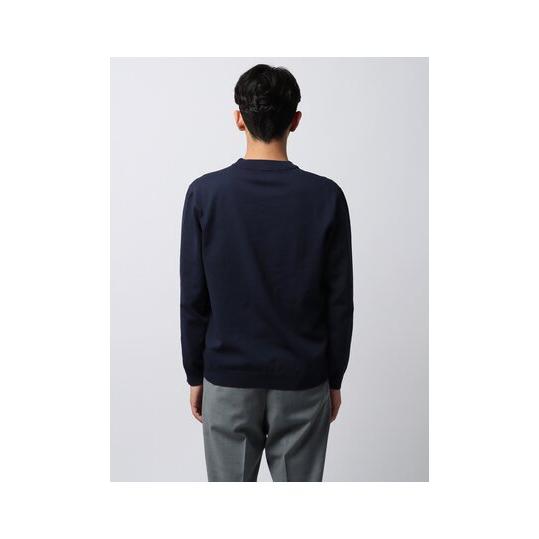 dunhill ダークブルー クルーネックニット L Cruciani クルチアーニ ハイネックニット【大きいサイズあり】 メンズ