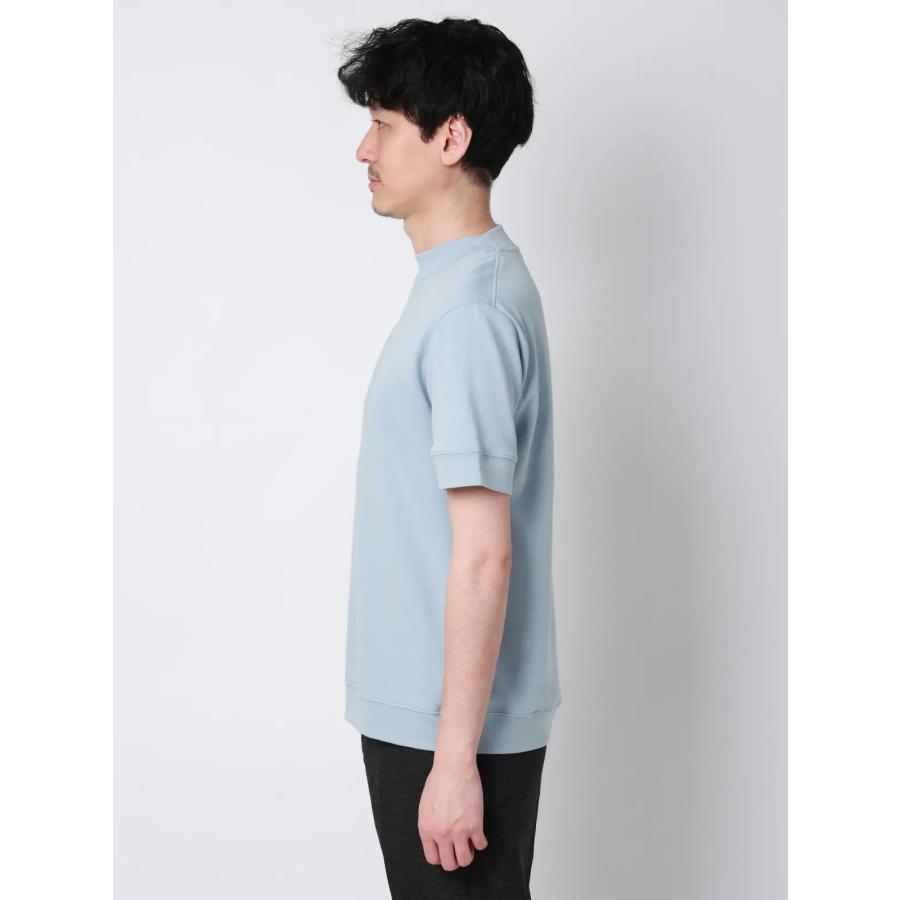 【スーツスクエア】メンズ オフィT Tシャツ 半袖 ウォッシャブル 吸水速乾 UVカット プレーティング天竺 無地 ブルー系 | SUIT SQUARE | 02