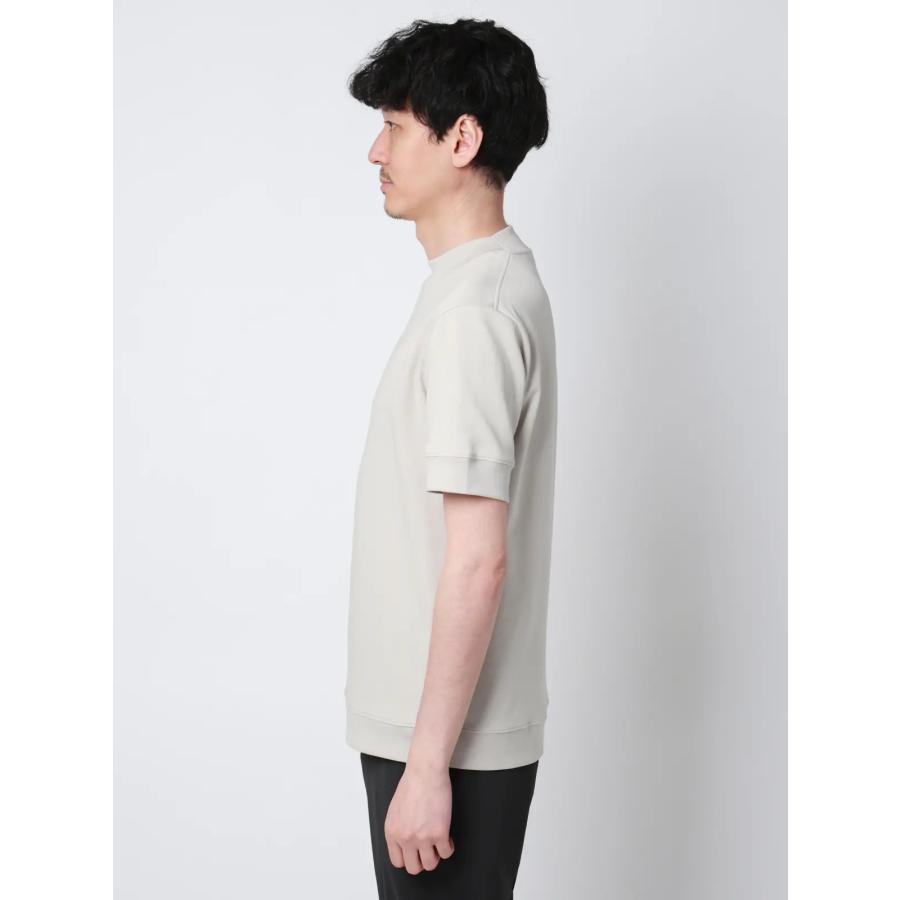 【スーツスクエア】メンズ オフィT Tシャツ 半袖 ウォッシャブル 吸水速乾 UVカット プレーティング天竺 無地 グレー系 | SUIT SQUARE | 02