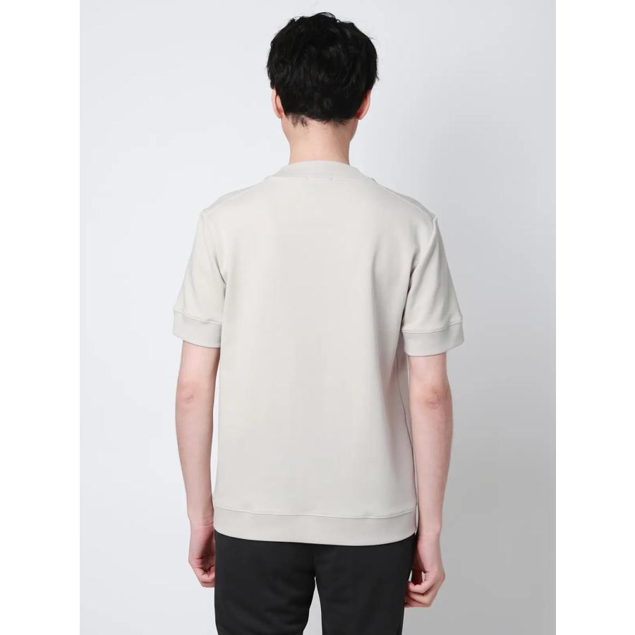 【スーツスクエア】メンズ オフィT Tシャツ 半袖 ウォッシャブル 吸水速乾 UVカット プレーティング天竺 無地 グレー系 | SUIT SQUARE | 03