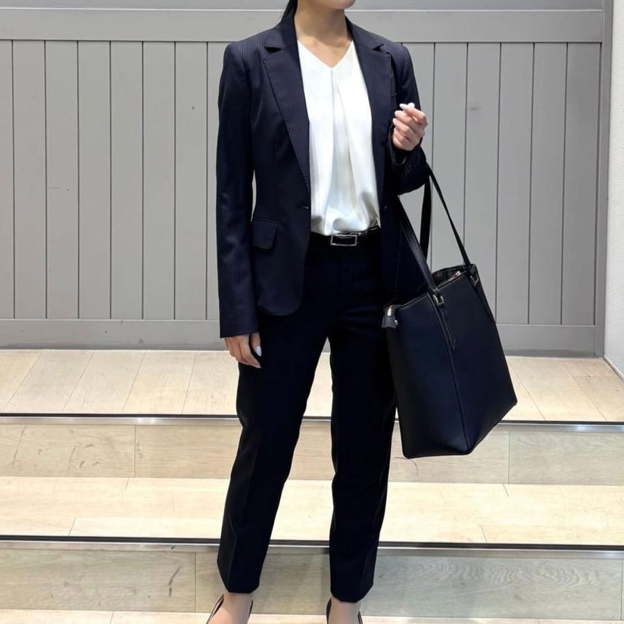スーツカンパニー　シー　レディース　パンツ　スーツ　濃紺　ウォッシャブル　36 SUIT SQUARE（スーツスクエア） 【スーツスクエア】レディース スーツ