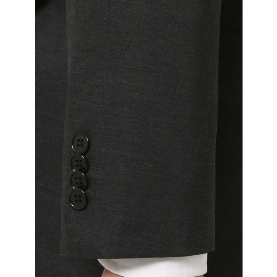ジャケット CANONICO ストレッチ 無地 チャコールグレー 6Drop 4Drop チャコールグレー SUIT x165cm x170cm x175cm x180cm