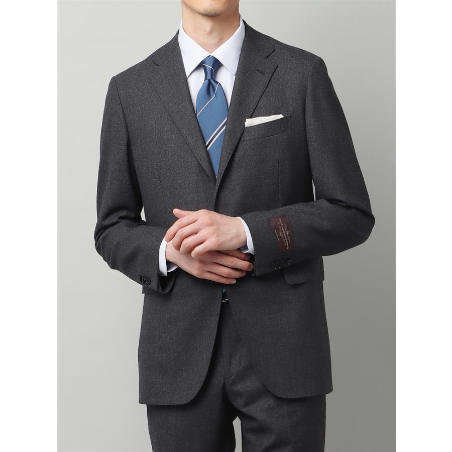 ブリオー二、スーツ、長期自宅保管、茶系、ウールシルク混、サイズ48C drop6 ブリオー二、スーツ、長期自宅保管、茶系、ウールシルク混