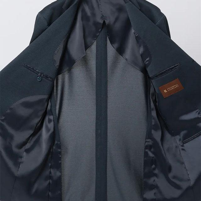 【スーツスクエア】メンズ 春夏 スーツ 涼しい ひんやり 上下セット 背広 紳士服 ブルー 青 ストレッチ 接触冷感 無地 シングルブレスト 3つボタン段返り 背抜きの画像