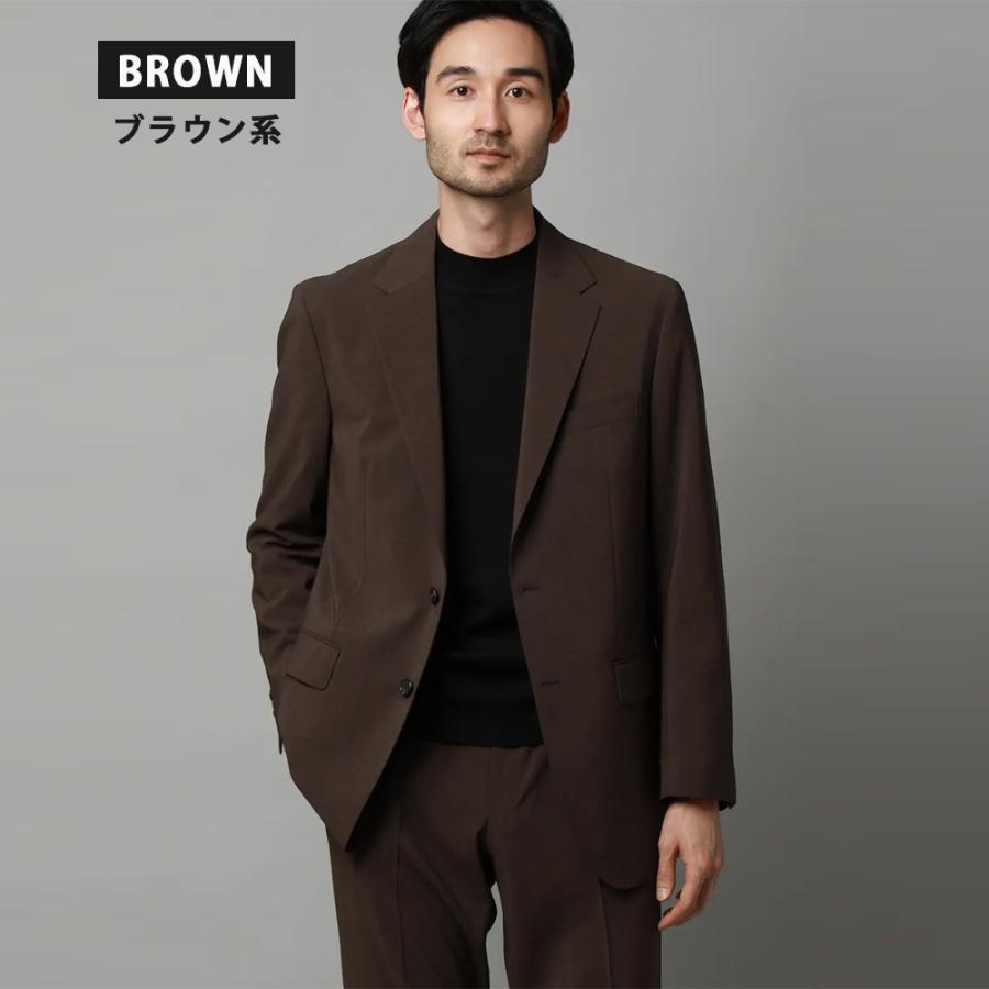 ほぼ新品 スーツカンパニー ジャケット ブラウン系 SUIT SQUARE（スーツスクエア） 【スーツスクエア】接触冷感 すぐ乾く
