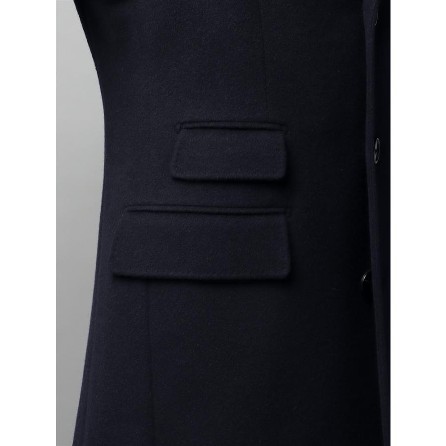 FUMIYA HIRANO シングルチェスターコート ウールカシミヤ 無地 L FUMIYA HIRANO／シングルチェスターコート／尾州／ウールカシミヤ