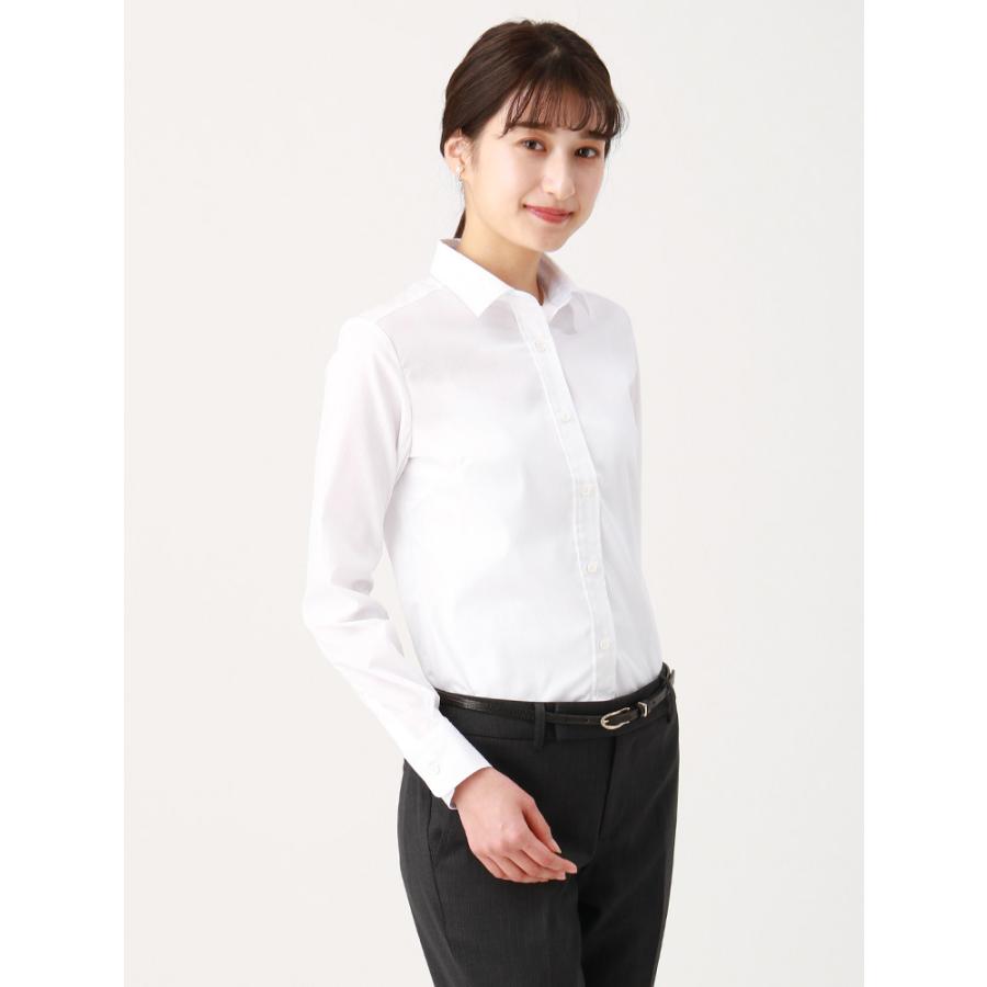 シャツ ブラウス レディース Easy Care Blouse レギュラーカラー シャドーストライプ ホワイト ザ スーツカンパニーpaypayモール店 通販 Paypayモール