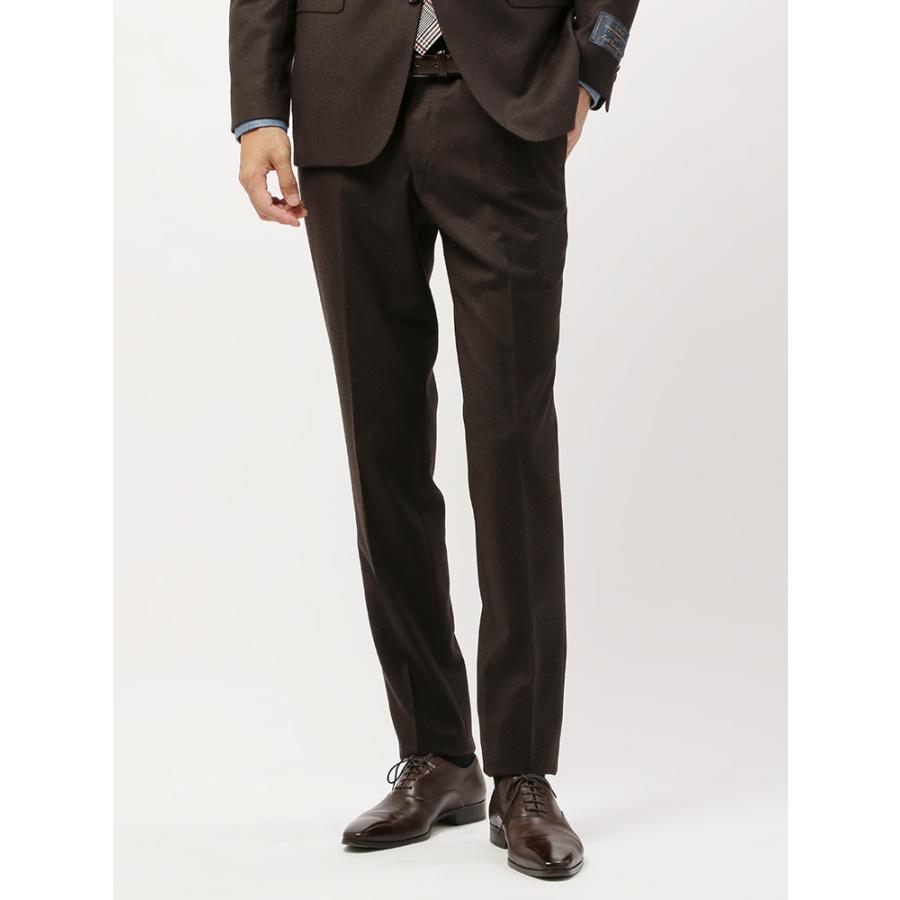 ビジネスパンツ メンズ 秋冬 Blazer S Bank Com Canonico 撥水 フランネルテーパードパンツ ブラウン ザ スーツカンパニーpaypayモール店 通販 Paypayモール