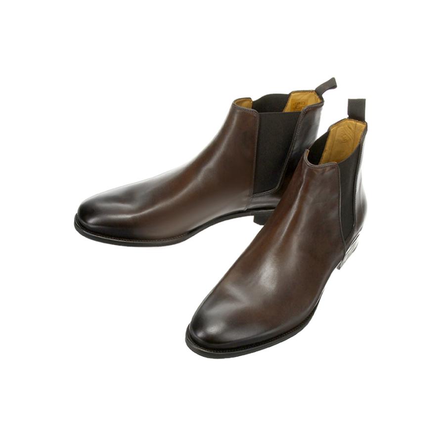 ブーツ シューズ メンズ Paradigma ボックスカーフレザー サイドゴアブーツ ブラウン ザ スーツカンパニーpaypayモール店 通販 Paypayモール