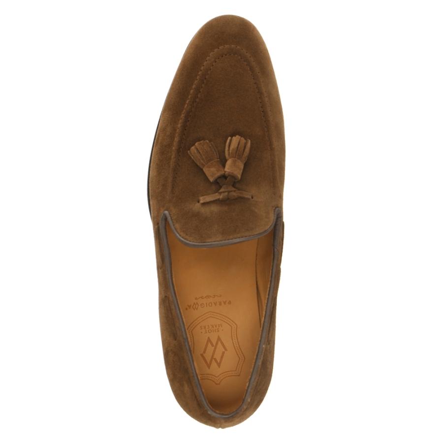 PARADIGMA キップスウェード タッセルローファー ブラウン PARADIGMA