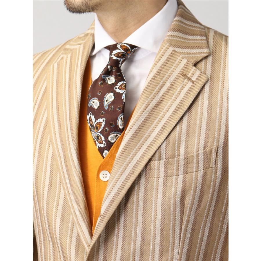 UNIVERSAL LANGUAGE ※ジャケット MARZOTTO リネンコットン ファンシー 