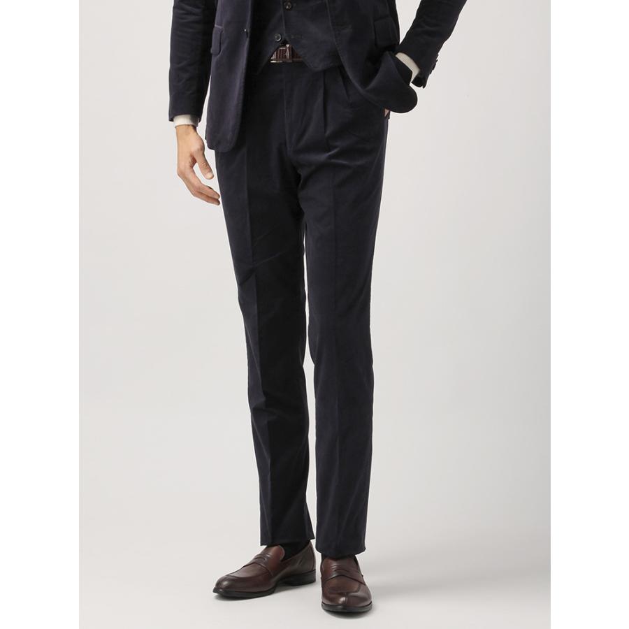 Etonne コットンストレッチ コーデュロイタックテーパードパンツ 秋冬用 ネイビー ザ スーツカンパニーpaypayモール店 通販 Paypayモール