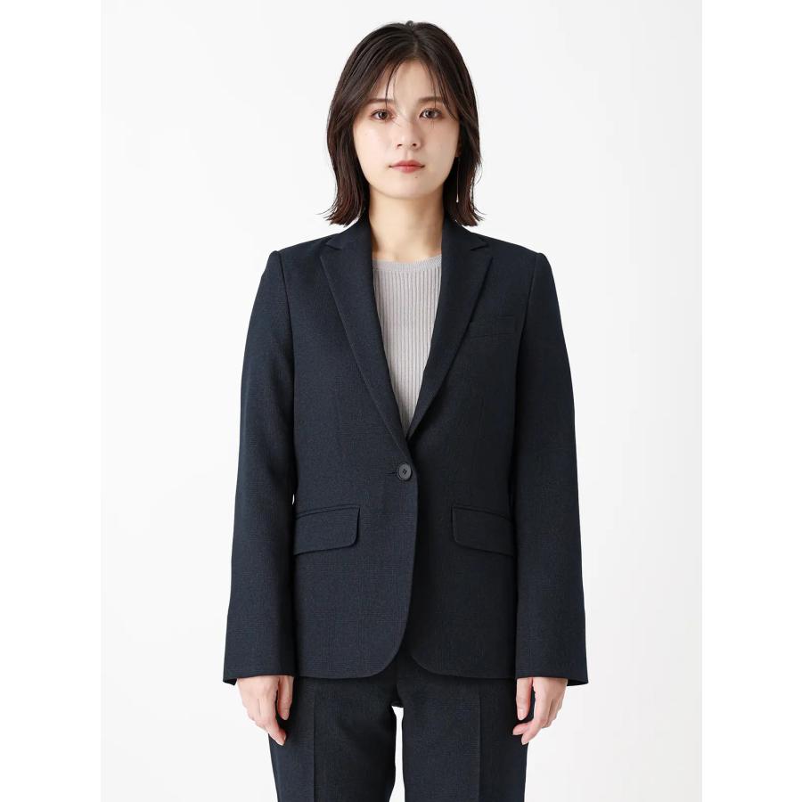 スーツスクエア レディース テーラードジャケット ウォッシャブル ストレッチ グレンチェック Suit Buffet ネイビー系 スーツスクエアYahoo 店 - 通販 - Yahoo ショッピング