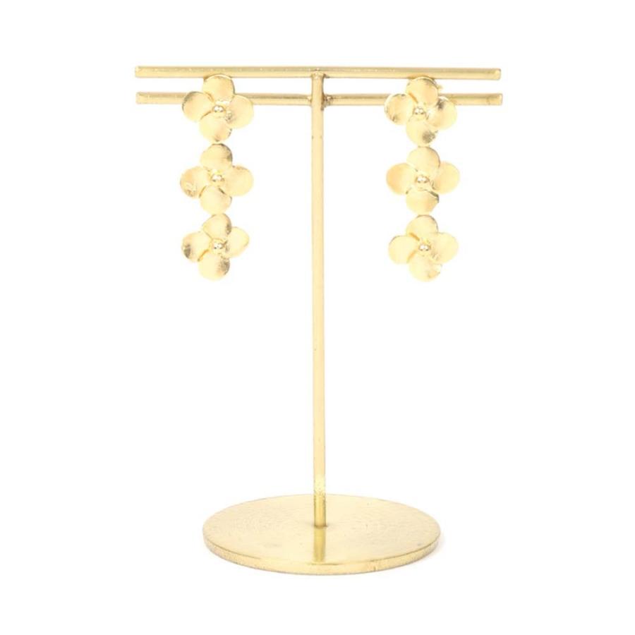 アクセサリー レディース Donna Si ゴールド トリプルフラワーピアス ゴールド ザ スーツカンパニーpaypayモール店 通販 Paypayモール