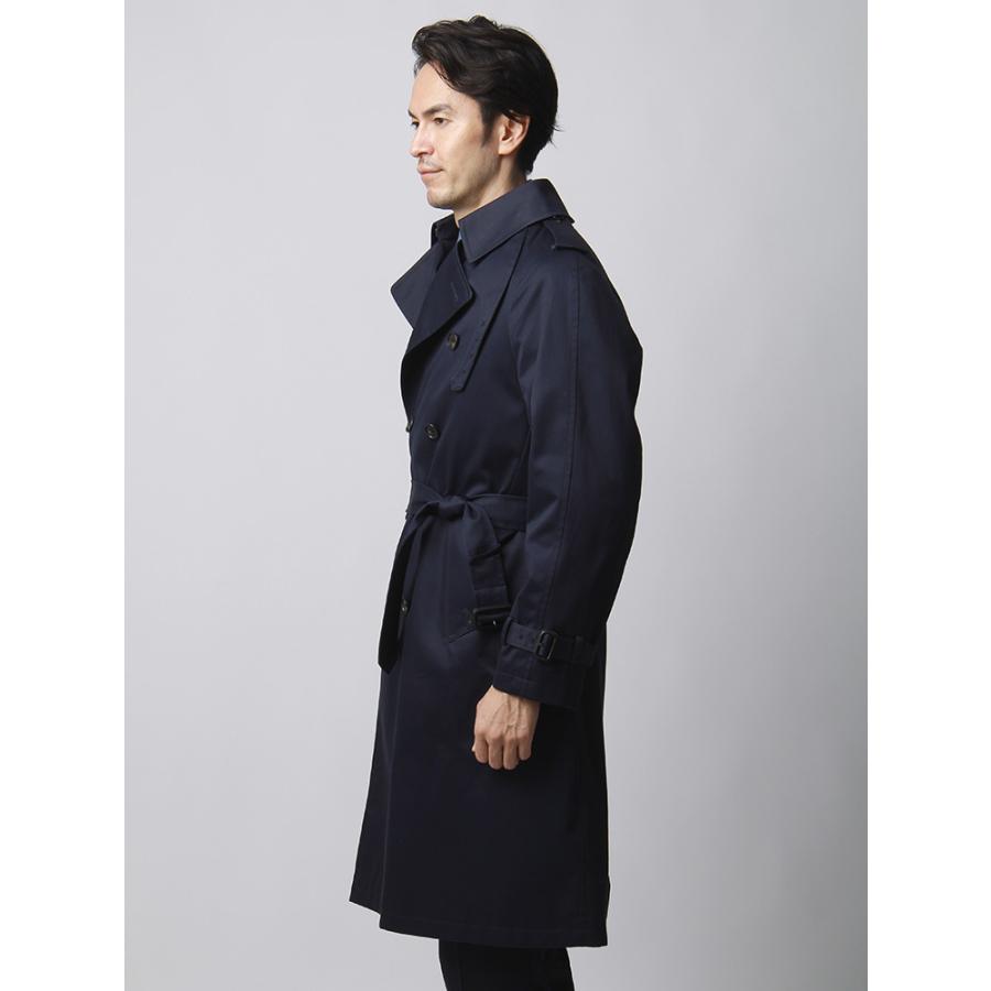 コート アウター メンズ 秋冬 Etonne プレミアムコットンツイル ライナー付きダブルトレンチコート ネイビー ザ スーツカンパニーpaypayモール店 通販 Paypayモール