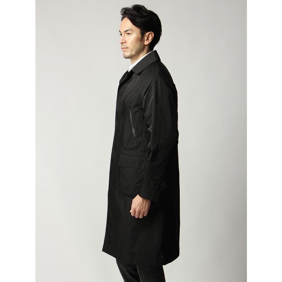 コート アウター メンズ 秋冬 撥水 ポリエステルツイル ライナー付きラグランステンカラーコート ブラック 超paypay祭 ザ スーツカンパニーpaypayモール店 通販 Paypayモール