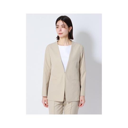 スーツスクエア　レディーススーツ上下セット　ベージュ系 SUIT SQUARE 【スーツスクエア】レディース WEB限定 ジャケット