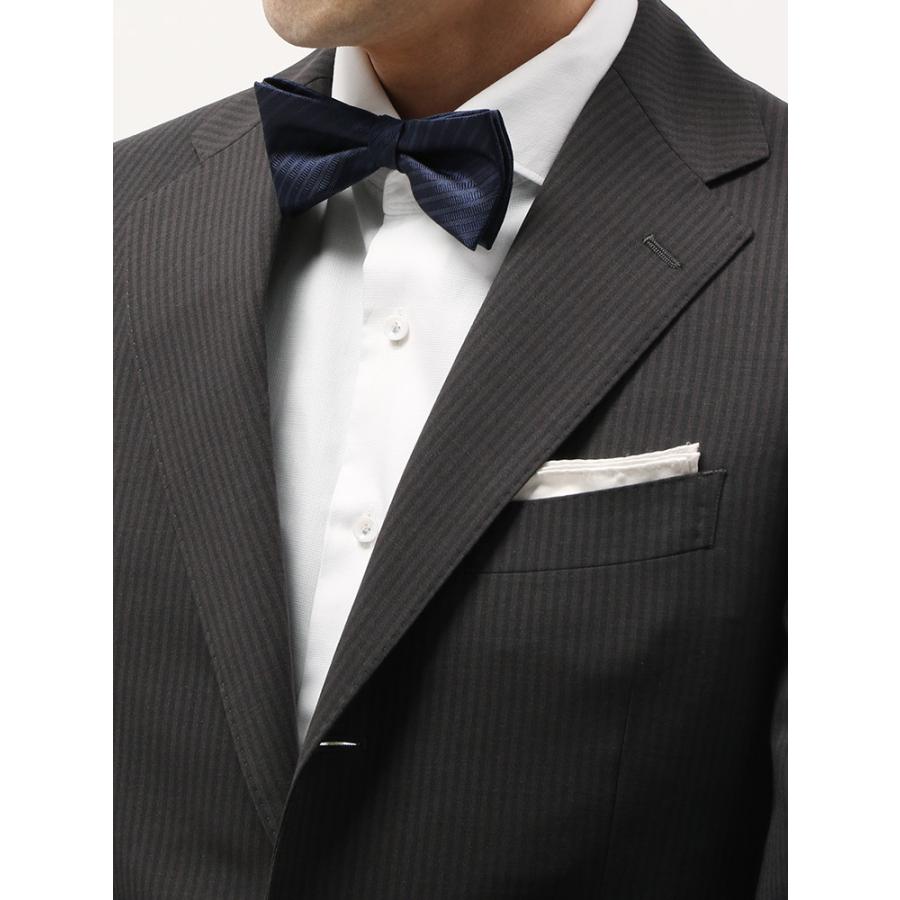 シルク蝶ネクタイ Fabric By Italy ネイビー シャドーストライプ 色柄コード Nv ザ スーツカンパニーpaypayモール店 通販 Paypayモール