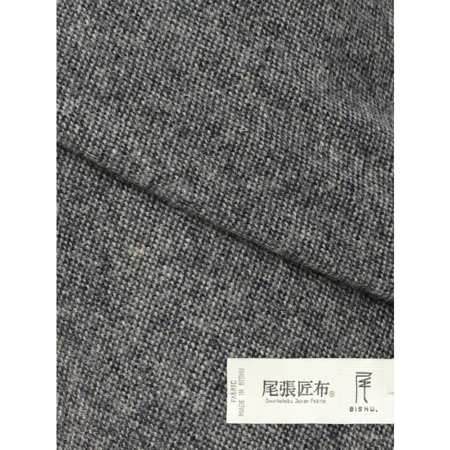 ousph スラックス グレー ワイドシルエット タック入り 美ライン タオバオ SUIT SQUARE 【スーツスクエア】メンズ グルカタックセミワイド