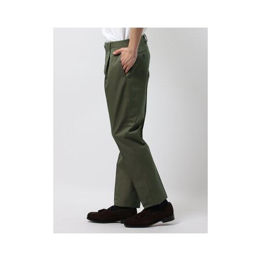 【スーツスクエア】メンズ タックテーパードパンツ テーパード パンツ ウォッシャブル コットンツイル 撥水 ワンタック 春夏 無地 スラックス IN12 カーキ系 | SUIT SQUARE | 02