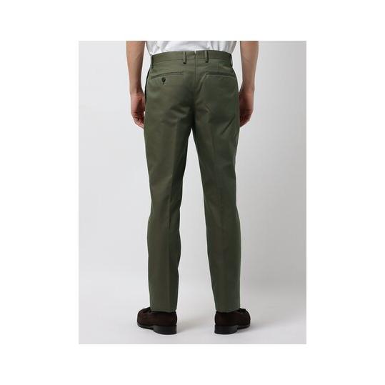 【スーツスクエア】メンズ タックテーパードパンツ テーパード パンツ ウォッシャブル コットンツイル 撥水 ワンタック 春夏 無地 スラックス IN12 カーキ系 | SUIT SQUARE | 03