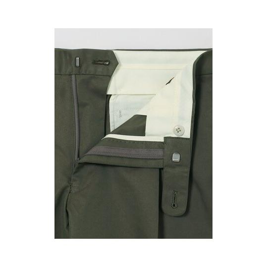 【スーツスクエア】メンズ タックテーパードパンツ テーパード パンツ ウォッシャブル コットンツイル 撥水 ワンタック 春夏 無地 スラックス IN12 カーキ系 | SUIT SQUARE | 06